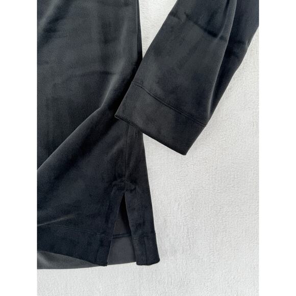 Pure Jill J Jill Black Velvet Stretch Tunic Top Long Sleeve V Neck Shirt Medium - Picture 5 of 9